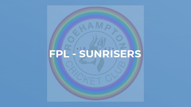 FPL - Sunrisers