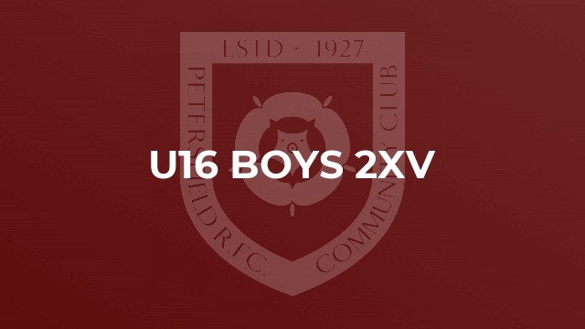 U16 Boys 2XV