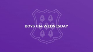 Boys U14 Wednesday