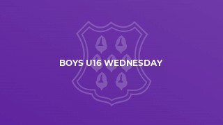 Boys U16 Wednesday