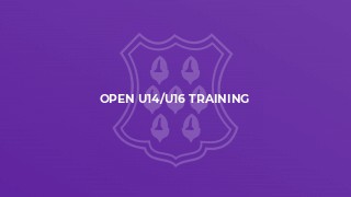 Open U14/U16 Training