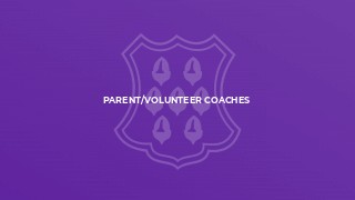 Parent/Volunteer Coaches