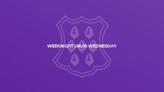 Weeknight U8U10 Wednesday