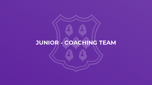 Junior - Coaching Team
