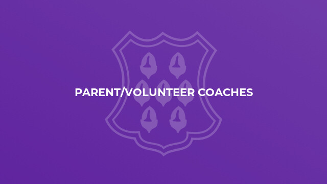 Parent/Volunteer Coaches
