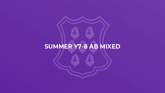 Summer Y7-8 AB mixed