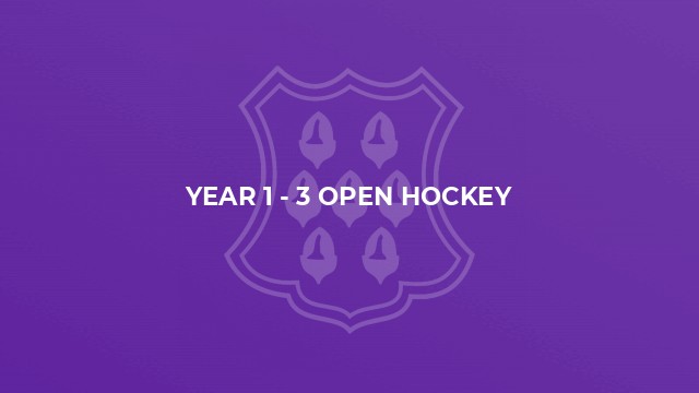 Year 1 - 3 Open Hockey