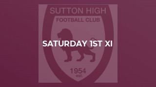 Saturday 1st XI