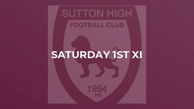 Saturday 1st XI