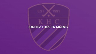 Junior Tues training