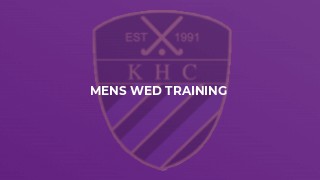 Mens Wed Training