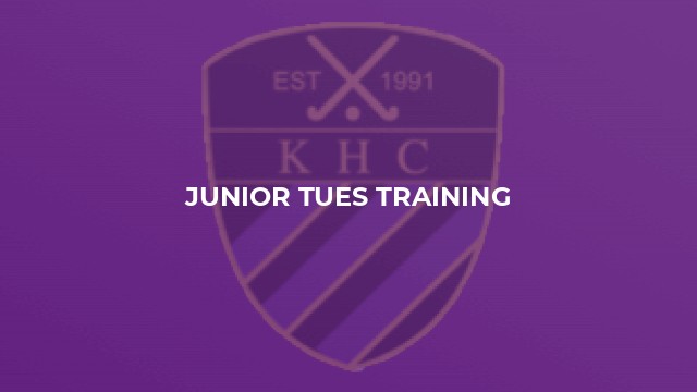 Junior Tues training