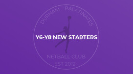 Y6-Y8 New Starters