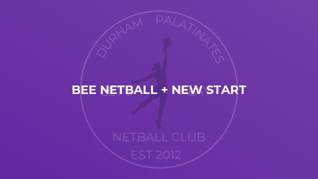Bee Netball + New Start