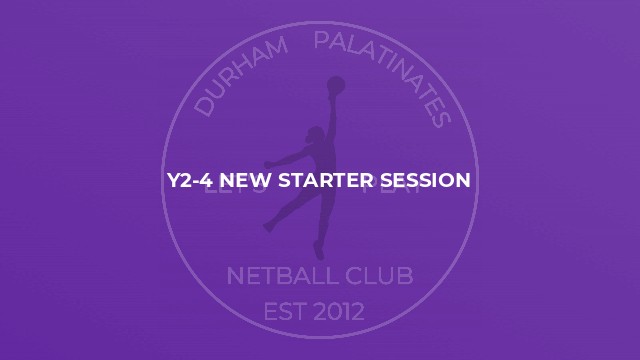 Y2-4 New Starter Session