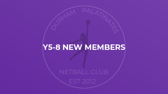 Y5-8 New Members