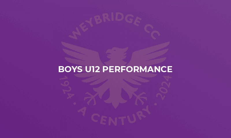 Boys U12 Performance