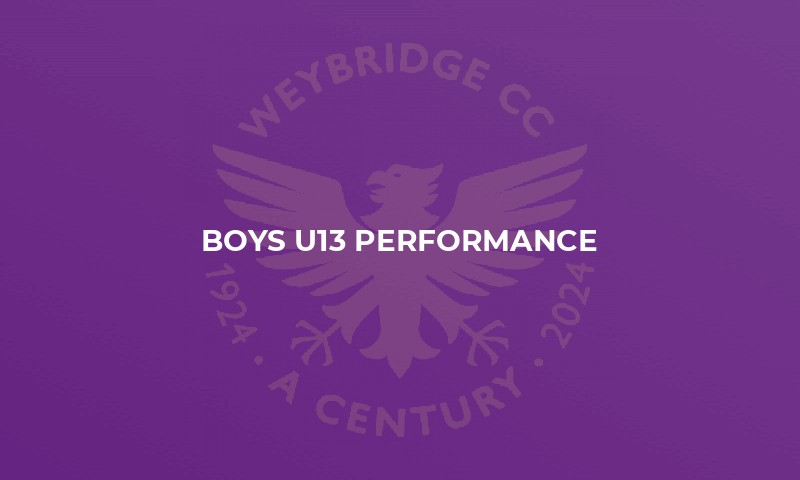 Boys U13 Performance