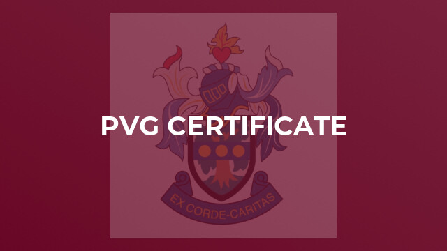 PVG Certificate