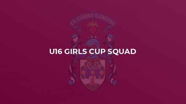 U16 Girls Cup Squad