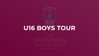 U16 Boys Tour