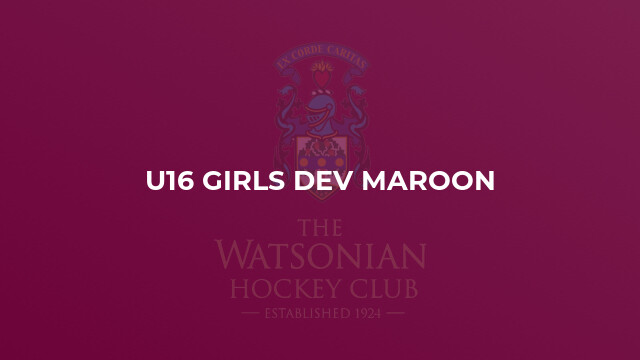 U16 Girls Dev Maroon