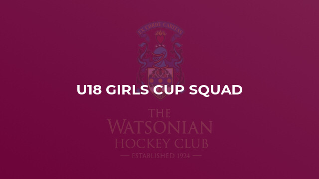 U18 Girls Cup Squad