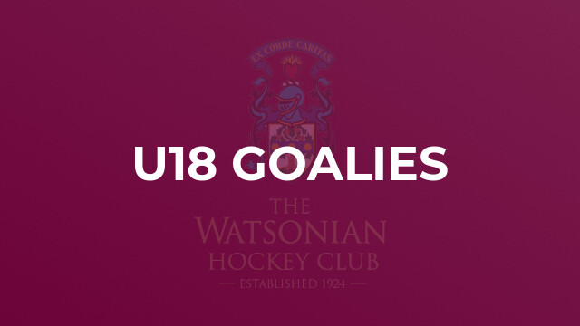 U18 Goalies