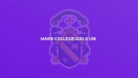 Marr College Girls U16