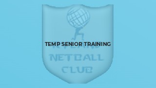 Temp Senior training