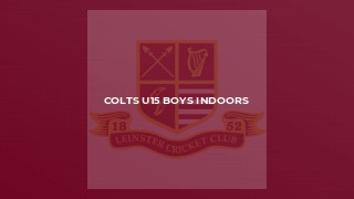 Colts U15 Boys indoors