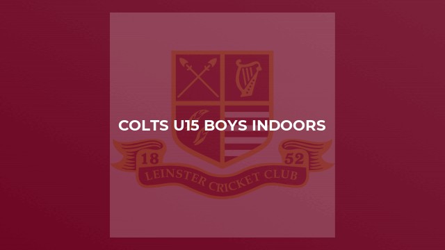 Colts U15 Boys indoors