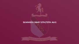 Summer Camp 12th/13th Aug