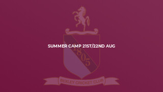 Summer Camp 21st/22nd Aug