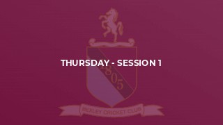 Thursday - Session 1