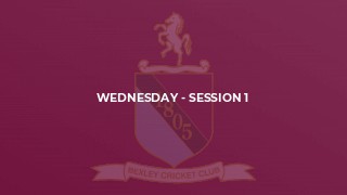 Wednesday - Session 1