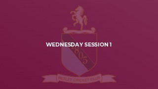 Wednesday Session 1