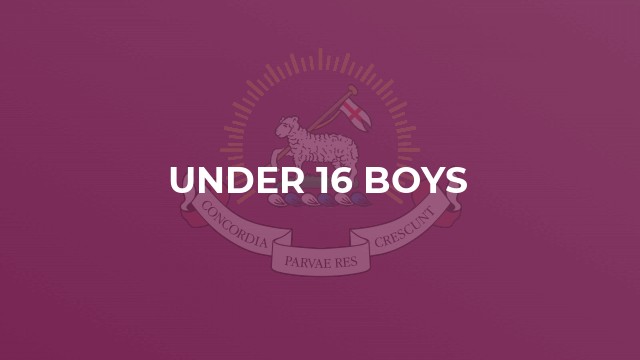 Under 16 Boys