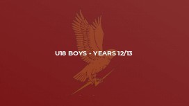 U18 Boys - Years 12/13