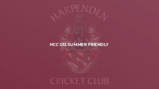 HCC U12 Summer Friendly