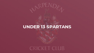 Under 13 Spartans