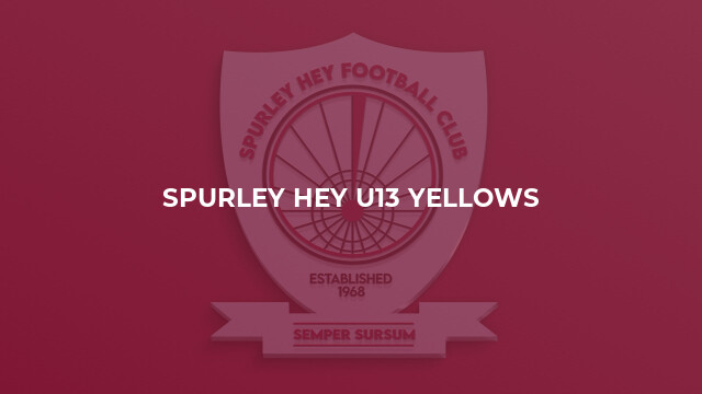 Spurley Hey U13 Yellows
