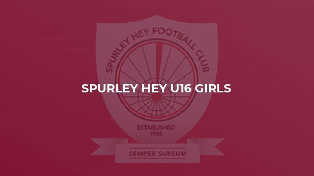 Spurley hey U16 Girls