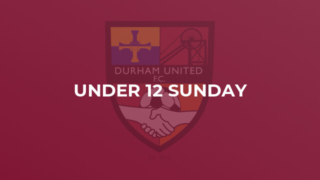 Under 12 Sunday