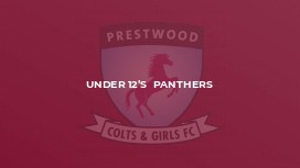 Under 12’s  Panthers