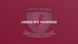 Under 13’s  Panthers