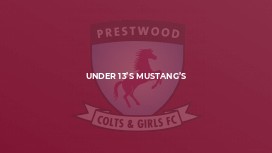 Under 13’s mustang’s