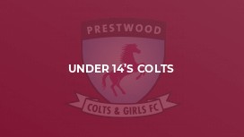 Under 14’s Colts