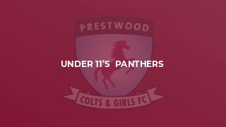 Under 11’s  Panthers