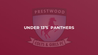 Under 13’s  Panthers